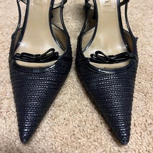 Lesilla pointed-toe slingback Black pumps IT size 40 (US 9)